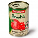 Помидорная мякоть кусочками Био 400 г. (ж/б) Ящик 24 шт.