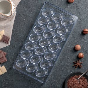 Форма для шоколада 21 ячейка "Ананасики"