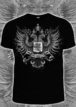 Футболки мужские Герб России (Светится в темноте и ультрафиолете)