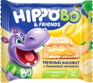 Пирожное HippoBo с банановой начинкой 32г