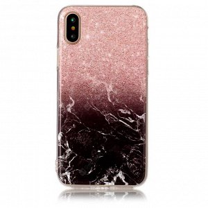 Чехол силикон с мраморным рисунком на телефон Huawei Honor