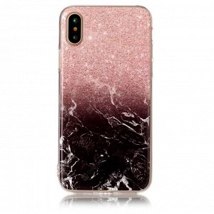 Чехол силиконовый мрамор iphone