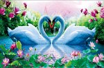 Алмазная вышивка (мозаика) круглые стразы 20*30