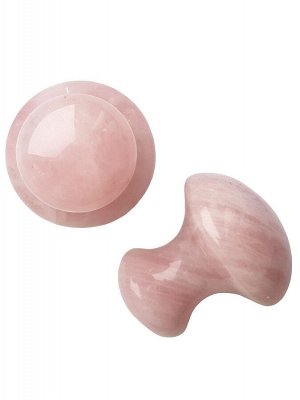 Грибочек для массажа лица из розового кварца