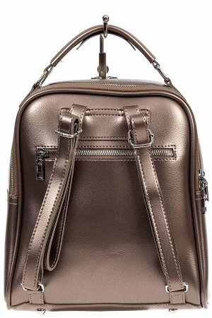 Женский рюкзак из искусственной кожи, цвет бронзовый