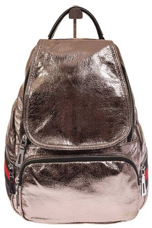 Светло-бронзовый рюкзак из искусственной кожи грушевидной формы