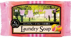 Хозяйственное ароматизирующее мыло "Laundry Soap K wash" с антибактериальным и дезодорирующим эффектом (кусок 135 г) / 24