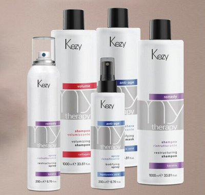 Kezy+Tefia- Самые доступные Проф линейки для волос — MYTHERAPY — линия средств по уходу на основе Кератина, Морс