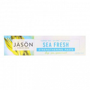 Jason Natural, Sea Fresh, укрепляющая паста, глубоководная мята, 170 г
