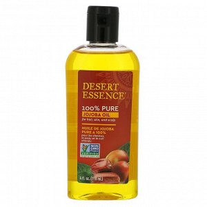 Desert Essence, на 100% чистое масло жожоба, 118 мл (4 жидк. унции)
