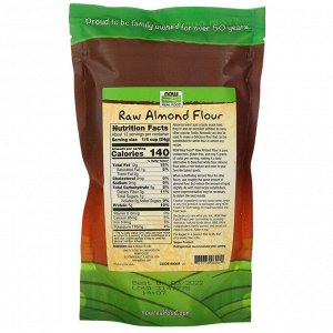 Now Foods, Real Food, Raw Almond Flour, 10 унций (284 г)