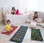 Коврик массажный &quot;Ортопед&quot; 150х40 см красный