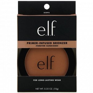 E.L.F., Primer-Infused Bronzer, бронзер с праймером, оттенок Forever Sunkissed, 10 г (0,35 унции)