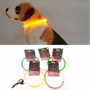 Светящийся ошейник USB Rechargeable Flashing Collar