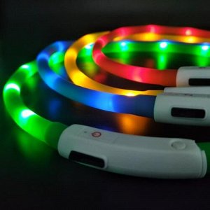 Светящийся ошейник USB Rechargeable Flashing Collar оптом