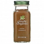 Simply Organic, Органическая цейлонская корица, 2,08 унций (59 г)