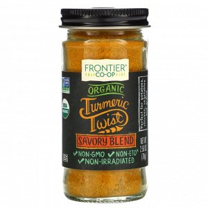 Frontier Natural Products, Organic Turmeric Twist (органическая куркума), кислая смесь, 2,50 унц. (70 г)