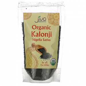 Jiva Organics, Organic Kalonji, Nigella Sativa, 7 oz (200 g)