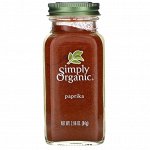 Simply Organic, Паприка, 84 г (2,96 унции)