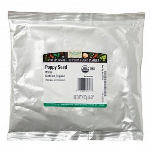 Frontier Natural Products, Organic Whole Poppy Seed, 16 oz (453 g)