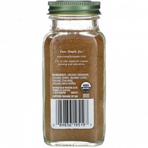 Simply Organic, Порошок Five Spice, 2.01 унции (57 г)