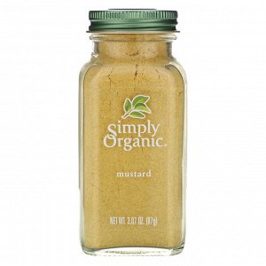 Simply Organic, Горчица, 3.07 унций (87 г)