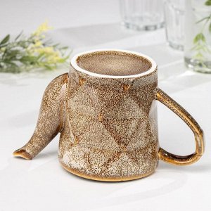 Чайник керамический заварочный «Стоун», 500 мл, цвет коричневый