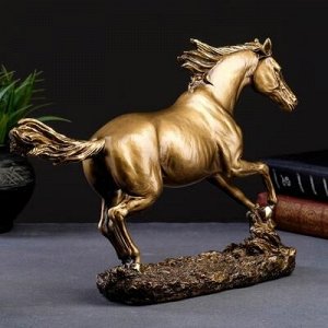 Фигура "Бегущий конь" бронза 35х9х22см