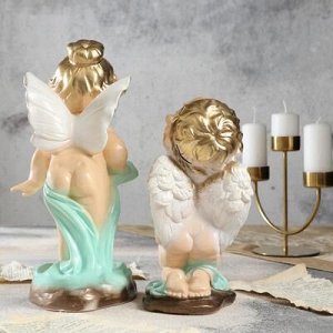 Набор статуэток "Ангел и мотылек" 28 см, микс