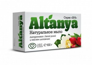 Altanya Мыло гиалуроновое с белой розой и маслом шиповника | 100 гр