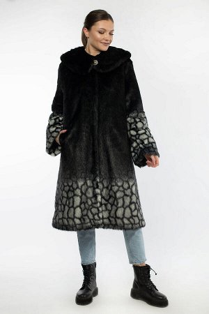 02-1260 Пальто шуба искусственная женская