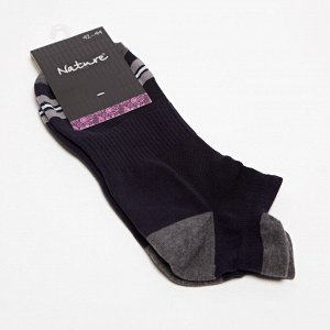 Nature Socks 420 Носки мужские хлопковые темно синего цвета с высокой пяткой Nature