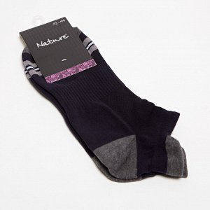 Nature Socks Носки мужские хлопковые темно синего цвета с высокой пяткой Nature