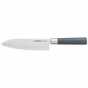 Нож Сантоку с углублениями 17.5 см серия HARUTO NADOBA