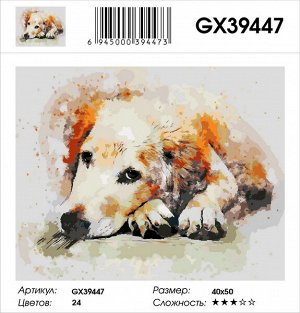 Картина по номерам на подрамнике GX39447