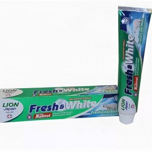 LION "Фреш энд Вайт" Зубная паста 160гр "Fresh Cool Mint" мятная свежесть