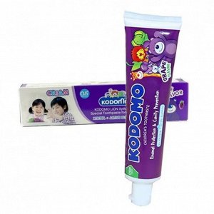 LION KODOMO Детская зубная паста со вкусом винограда, 80гр
