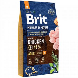 Brit Premium д/соб Adult M д/сред пород Курица 1кг (526345) (1/10)