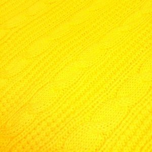 Плед вязаный "Yellow", 130х180 см, 87-V036/1