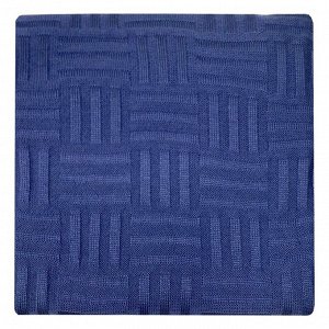 Плед вязаный "Royal blue quadro", 130х180 см, 87-V349/1