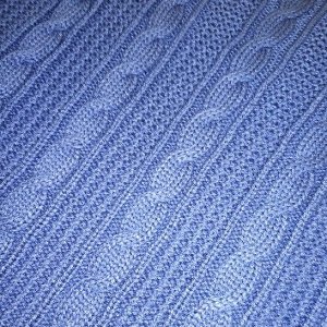 Плед вязаный "Royal blue", 130х180 см, 87-V049/1