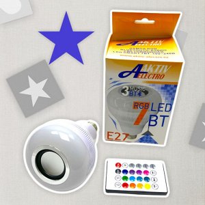 Лампа RGB Bluetooth-аудио светодиодная LED Smart 7 Вт