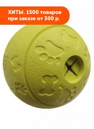 Игрушка для собак Мяч Snack с отверствиями для лакомств Ф 8см