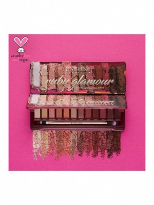 RUBY GLAMOUR Палетка теней для век 12 тонoв 12г