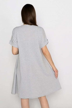 Платье "Желание", серый меланж