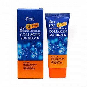 Ekel Солнцезащитный крем с коллагеном Soothing and Moisture Collagen Sun Block SPF50+/PA+++