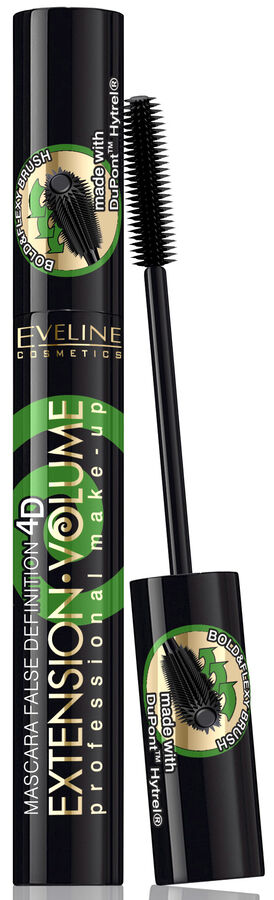 "Extension Volume Proffessional Make-Up" Тушь для ресниц экстремальная длина и изгиб зеленый футляр
