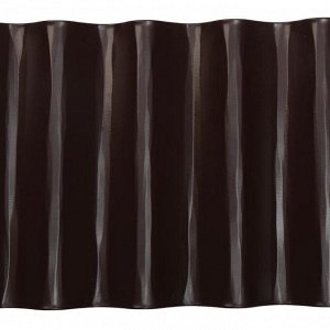 Ограждение для клумбы, 110 x 24 см, коричневое, «Волна», Greengo