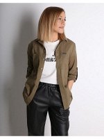 00833 Рубашка хаки из хлопка