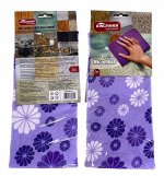 KINGFISHER®️ Полотенце кухонное из микрофибры  38X60см, упак 1 шт, 59 г/шт, &quot;Хризантема&quot;